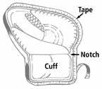 SECTION 3 - EQUIPMENT 1) At the starting point of the measurement, anchor the tape with a pin or binder clip.