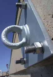 .. Corrosion resistance Our anchors are completely hot-dipped galvanized with stainless bolts.