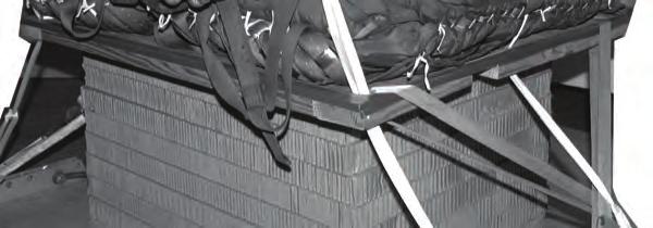 Restrain three to five cargo parachutes as shown in Figures 5-22 through 5-24. Note. Always use multicut parachute release straps in pairs.