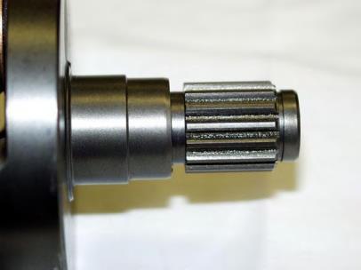 Steel water pump drive gear must be used with