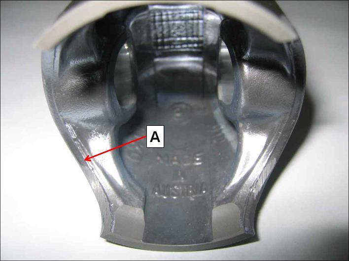 3.2 Machined areas are: Crown of piston, outside diameter, groove for piston