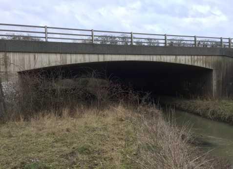 12 Cycle route via A11 underpass - A new cycle route via the underpass to the south of the A11 footbridge could be created, subject to landowner, EA and Highways England consent to dedicate new