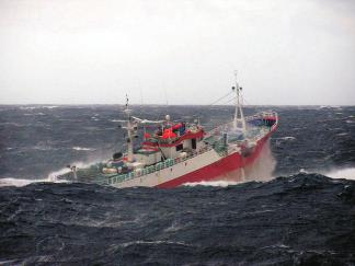 The Uruguayan-flagged, Viarsa 1, suspected of fishing illegally for Patagonian toothfish in Australian Antarctic waters, was apprehended in August 2003 after a marathon hot pursuit across the