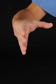 Keeping your thumb in line with your index finger, bring your thumb out towards you.