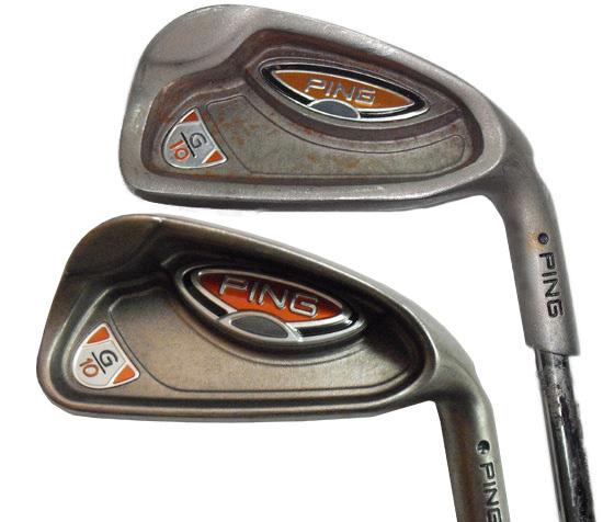 The original TaylorMade version has a very high quality finish with a double step down to where the heel weights rest, not found on the cheap imitation.