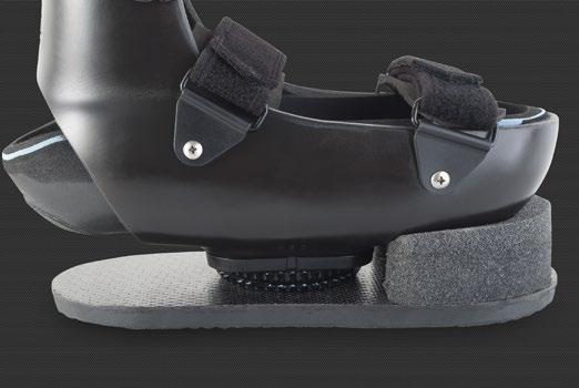 The CLA provides a triplanar alignment tool that increases stability while standing, and also provides a smooth heel compression and dynamic rocker action while walking.