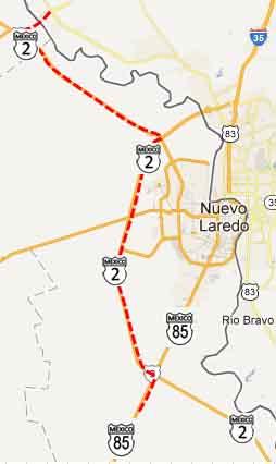Spain /Mexico territory KM 13 known as Laredo.