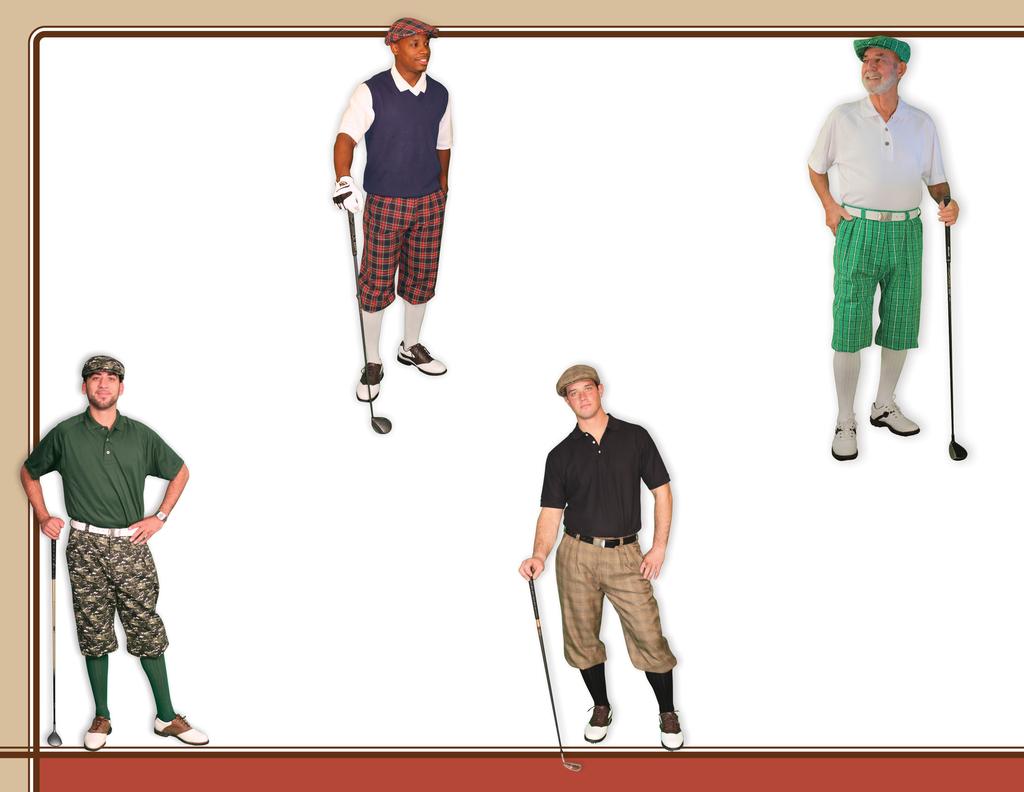 Item # 500 Plaid Golf Knickers 45% Cotton, 55% Ramie ~ Sizes 20-56 99 95 Item # 505 Limited Edition