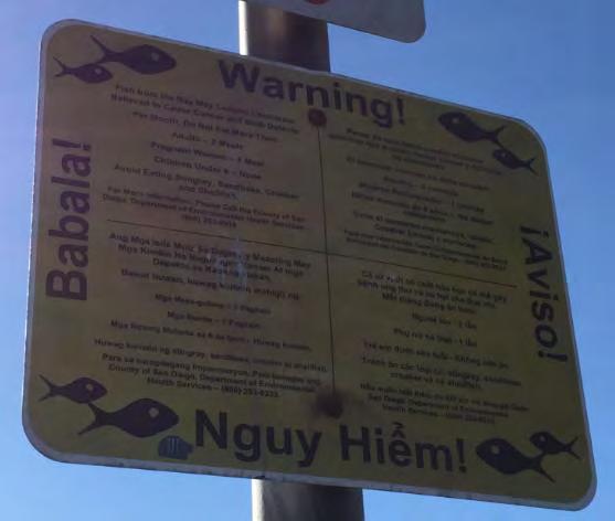Early in our project planning, we learned that the Port of San Diego intended to post new Fish Consumption Warning Signs in early June 2015 at piers and boat ramps around San Diego Bay (Figure 7).