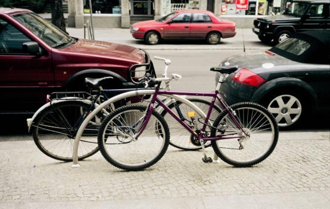 Requirements on Bicycle Parking Stability: for locking the bicycle, no front wheel clip Right location close to