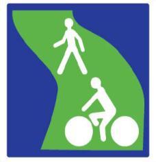 Common green paths with pedestrians: