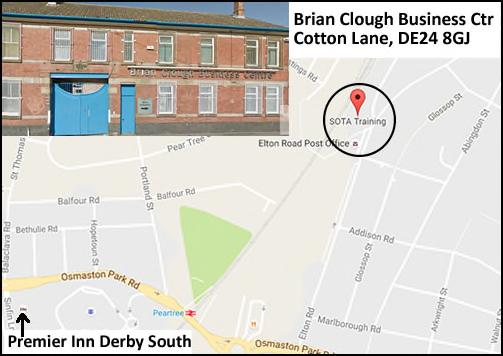Timings: Delegates are to sign in at Unit 9, Brian Clough Business Centre, strictly by 0800hrs on 1st day of the course or as otherwise previously agreed.
