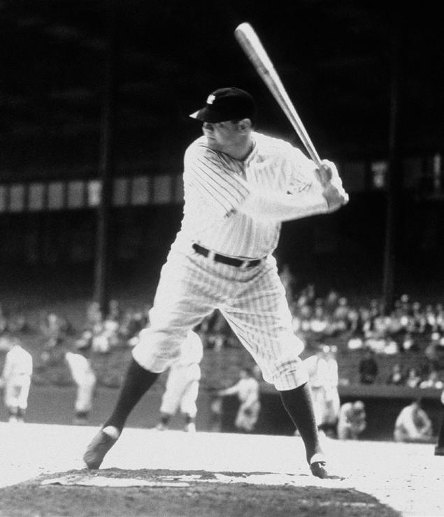 Famous Players Many people think Babe Ruth was the best baseball player ever.