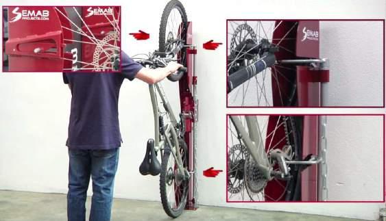How to use the cycle parking device? FEATURES Finishing coat. Installation.