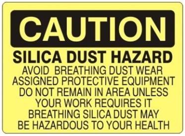 Page 10 7.0 Signage 7.1 Supervisors must establish regulated areas wherever employee exposure to silica is expected to exceed the PEL. 7.1.1 Regulated areas must be demarcated from the rest of the workplace in a manner to minimize the number of employees exposed to silica.
