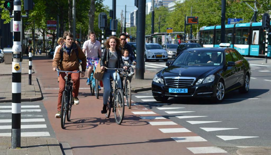 Rotterdam, Netherlands For this reason, one or more of the following design elements should be considered to mitigate conflicts: Implement a protected left turn phase for motorists that does not