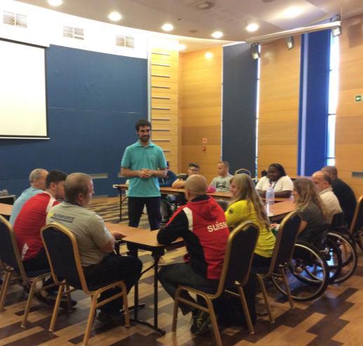 Outreach training PROUD PARALYMPIAN Outreach training for Paralympians in cooperation with the Proud Paralympian has been introduced in 2015.