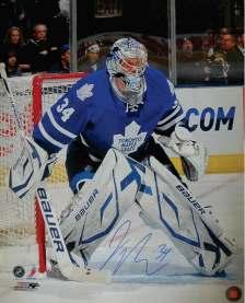 com (11485) *** MOST TEAMS AVAILABLE AS WELL*** JAMES REMIER SIGNED 8x10 MAPLE LEAFS BLUE HUGGING POST- James Reimer signed unframed 8" x 10" photo close up shot