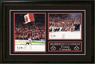 OWN A PIECE OF CANADIAN HISTORY! FRAMED ROBERT LUONGO TEAM CANADA OLYMPIC 2010 PHOTOGRAPH ONLY 3 AVAILABLE!