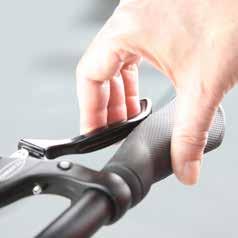 If the brake lever touches the handlebar grip then unscrew the brake lever