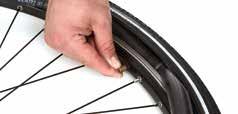 tyre. Inflate the inner tube to the correct