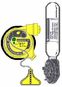 indication Non-Convertible Yellow cap/body with yellow pull tab, clear sealing ring black Body with CO2 cylinder (1/2"-20) C M