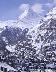 Matterhorn towering over the resort town of Zermatt, Switzerland (Figure 19).