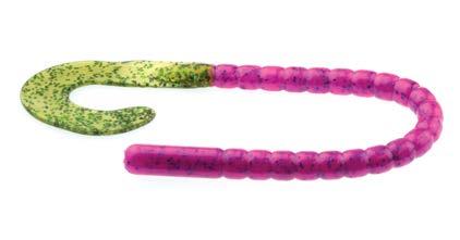 RIBBON TAIL WORM The classic ribbon tail design has long been the staple for tournament pros wanting to put a kicker fish in the live well.