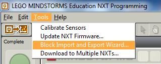 2.3.2 Mindsensor NXT-G NXTHID ploki lisamine Selles peatükis seletatakse lahti kuidas lisada NXTHID plokki NXT-G programmeerimiskekkonda.
