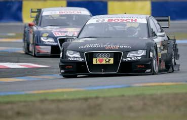 Timo Scheider leads the drivers title by two points before the final in Hockenheim DTM title goes to the final as di Resta is second at Le Mans The battle for the DTM title will go to the final race