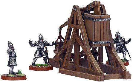 A simulation of trebuchets in action can be seen in the 2003 movie The Lord of the Rings: The Return of the King.