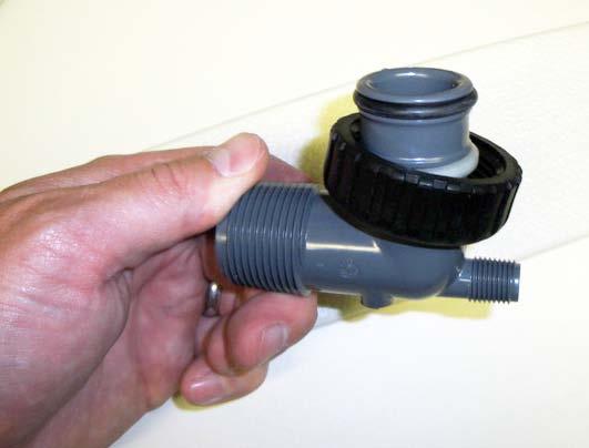Use the included silicone lubricant to grease the rubber o-rings on the bypass assembly as shown in figure 12 on the following page.