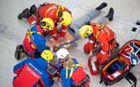 rescue tools, such as the rescue triangle and the rescue sling Familiarising with and training in air rescue procedures in calm and running water, white water and high sea state conditions