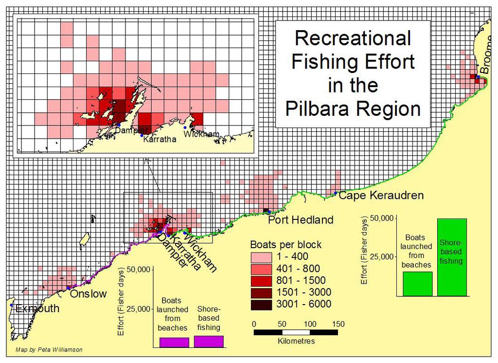 Appendix H Spatial distribution of recreational fishing effort in the