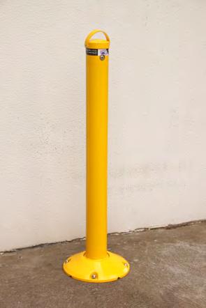 Polite Removable Base Plated Bollards are used and installed for use on a hard concrete surfaces. Options for in Removable Bollards is also available through Polite.