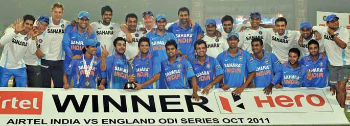 MEN S INTERNATIONAL INDIA V ENGLAND (ODIs & T20 International) ODIs: Hyderabad: 14 October Delhi: 7 October Mohali: 20 October Mumbai: 23 October Kolkata: 25 October India completed a clean sweep of