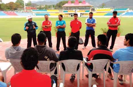 ANNUAL REP0RT 2011-12 18. Value addition classes and lectures were organized during the camp are as under :- (a) History of Indian Cricket-Mr. Devendra Prabhudesai (b) Laws of Cricket and Playing-Mr.