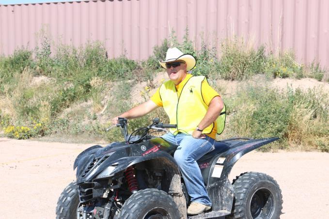 Volunteers--the "lifeblood" of running any match. Pictured is Robert Gaskins of Cheyenne who competed and volunteered as a Range Safety Officer.