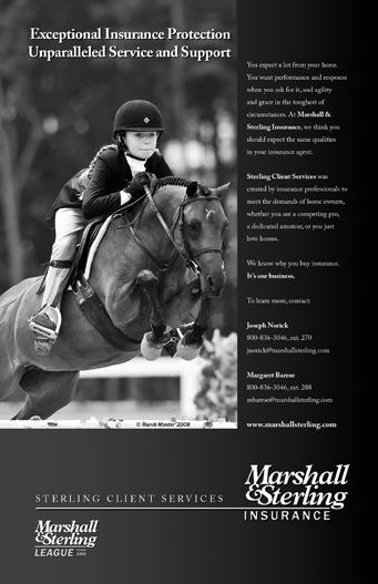 For more information, please call 845.246.8833 or visit our website - HitsShows.com/MarshallSterling 2013 Membership Application Note: Riders must be members for points to count toward the Finals.