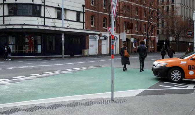 These treatments are considered best practice and provide excellent pedestrian amenity. When installed with zebra crossing markings, these crossings are known as wombat crossings.