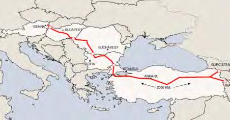 February 2003, Gas flows from Russia to Turkey in Blue stream 1 started 2003-2004,Market Study and Technical