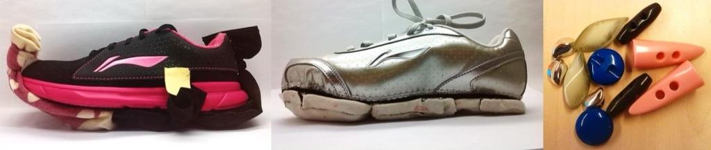 ground contact and thus unpredictable perturbations. This crude concept prototype shoe helped explain to the development team at Li-Ning what it was we were trying to achieve. Figure 3.4.