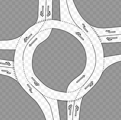 Turbo roundabout Protected intersection Figure-2 Intersection designs chosen for study The above pictures show the intersection designs chosen to be studied on the previously mentioned study sites.