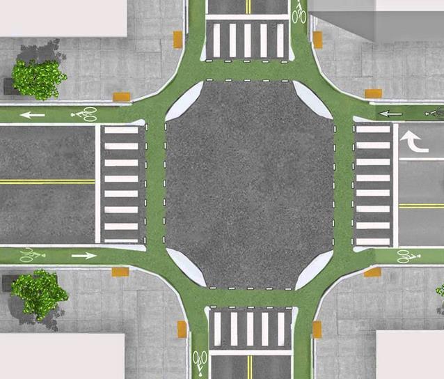 1.2.Problem Statement This project explores the hypothesis made in the previous section: to adopt the turbo roundabout and the protected intersection approach on two intersections in Portland, and to