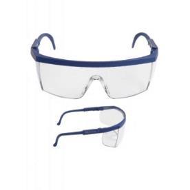 Protective eyewear Safety glasses have to be equipped with permanently attached side shields to provide more adequate eye protection against chemical splashes or possible flying around debris such as
