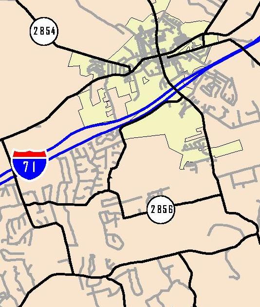 Oldham County Major Thoroughfare Plan New Connection - Southwest LaGrange Project Location Roadway: New Route Length: 5.