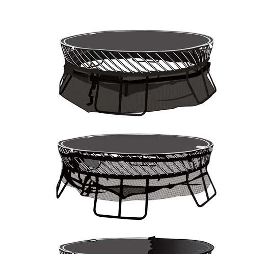 8 WARNING - Do not use the trampoline until it is completely assembled.
