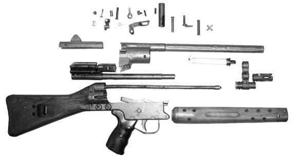 00 SPANISH CETME MODEL (C) RIFLE PARTS SET Collaboration between German engineers and Franco s Spanish designers drove Spain to adopt the (C) version of the CE- TME rifle in 1974.