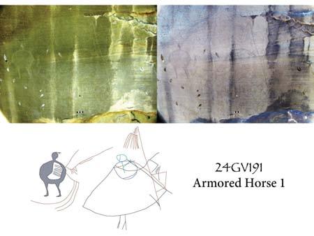 The Musselshell armored horses have been found at two sites.