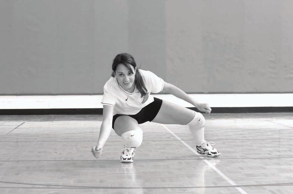 100 VOLLEYBALL SKILLS & DRILLS For the novice, it takes many repetitions to learn to pursue the ball and smoothly and sequentially perform the roll as designed.